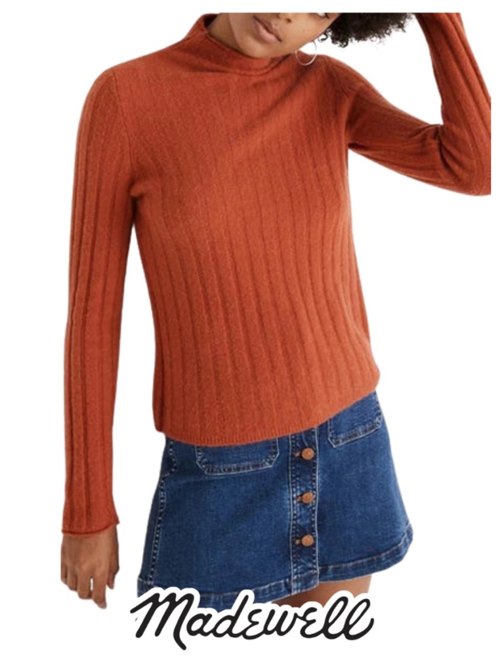 Madewell | Evercrest Turtleneck Sweater Coziest Yarn - Size S